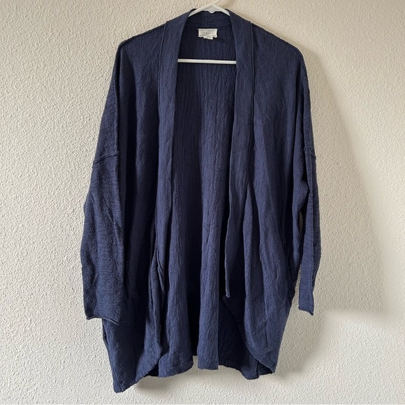 Caslon Sweaters - Caslon Women’s Cardigan XS Blue Oversized Open Front Lagenlook Casual Boho
